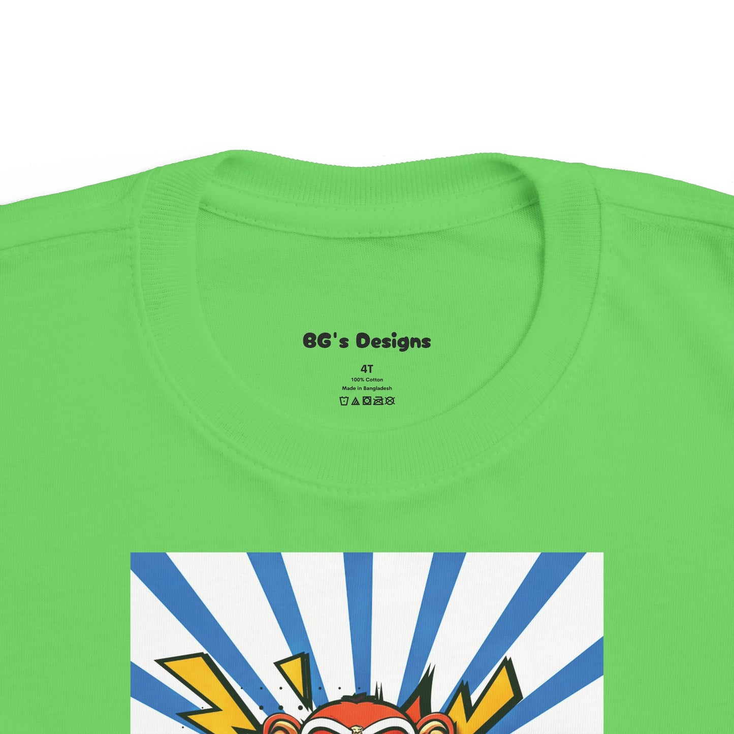 KaPow Lucha Monkey - Toddler and Kids Tee