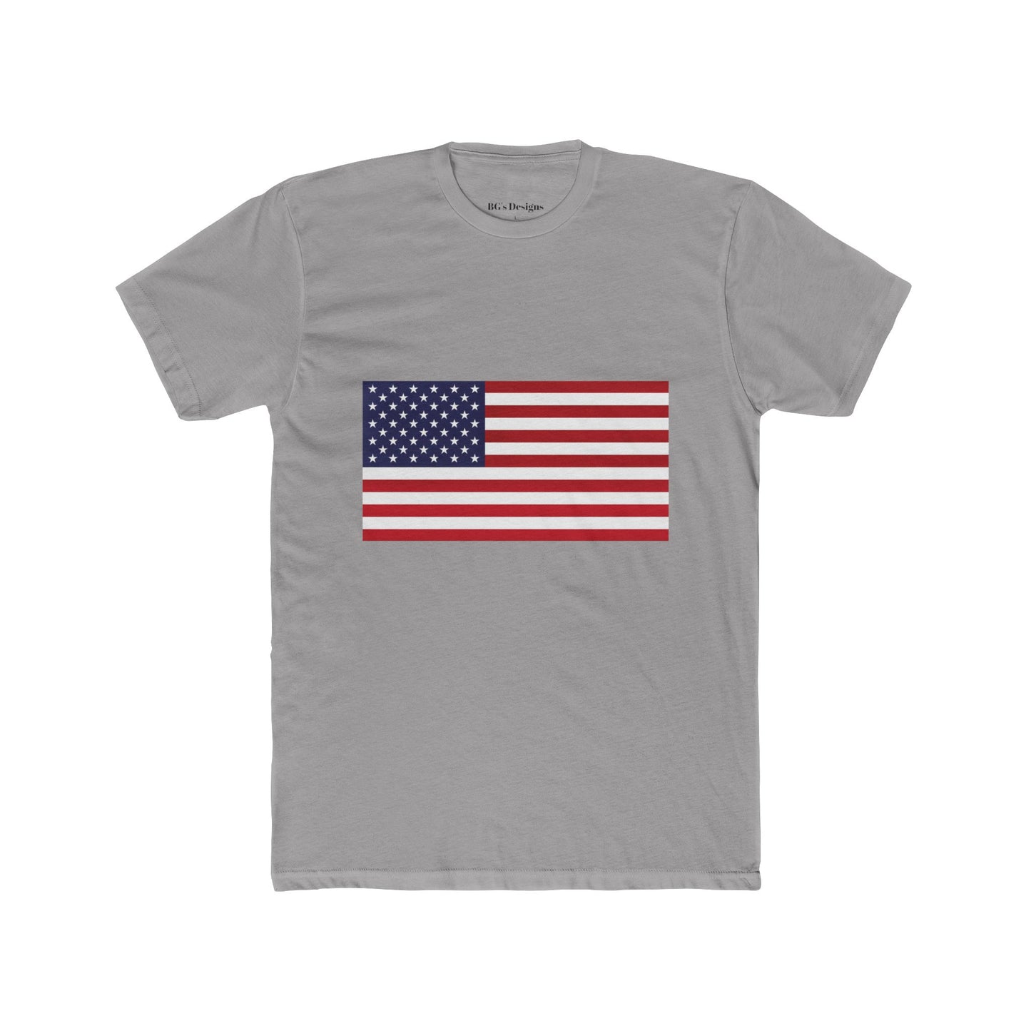 Usa Flag Unisex Cotton Crew Tee